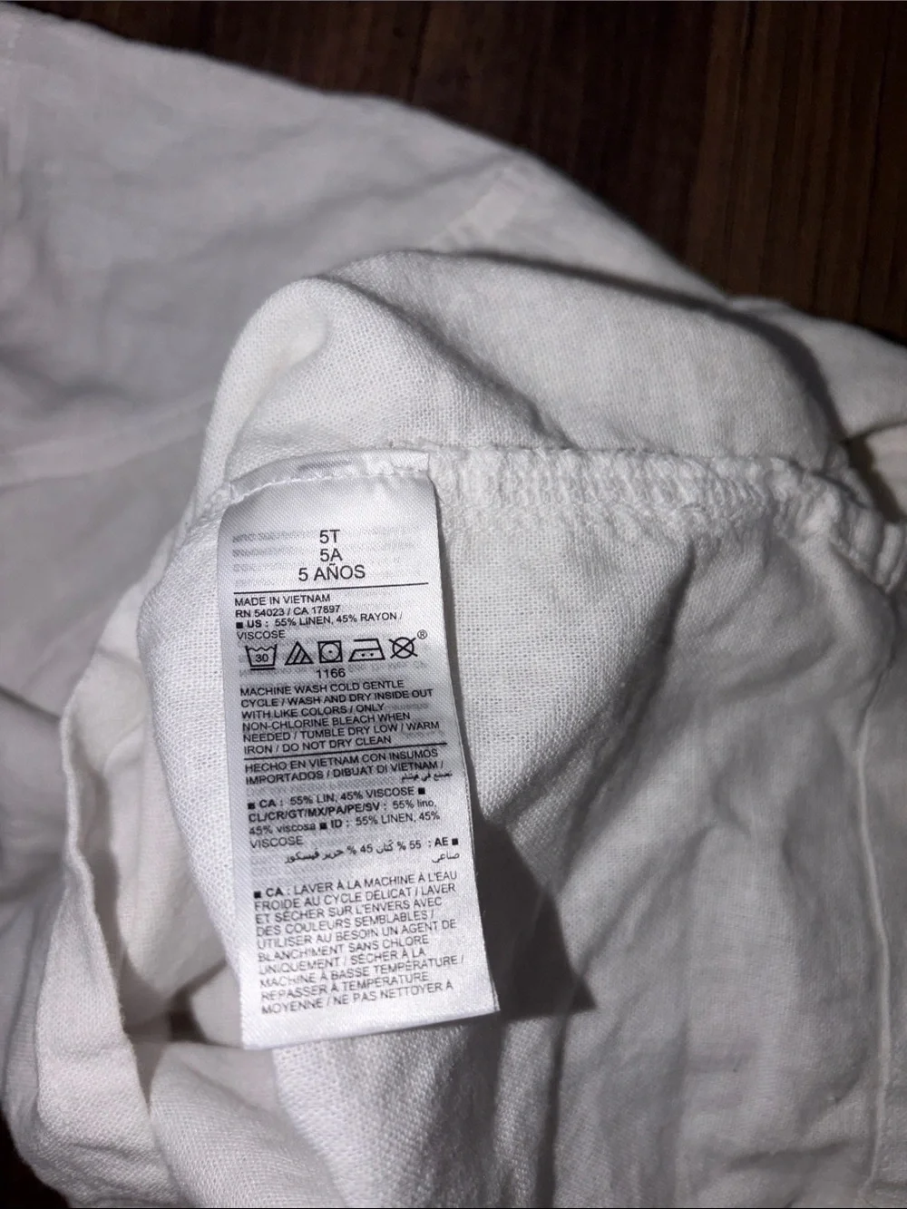 Old Navy Cream Short-Sleeve Button Front Shirt